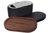 Râpe Microplane 3-en-1 noire avec boîte de conservation et double couvercle