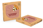 Plat à pizza Cookut Le Formidable guimauve avec coupe-pizza et livret de recettes
