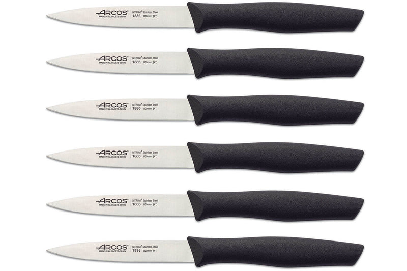 Set de 6 couteaux d'office lame 10cm Nova Arcos