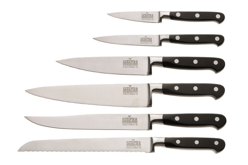 Gamme de couteaux V. Sabatier inox manches 3 rivets