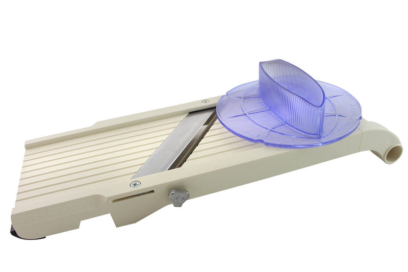 Mandoline japonaise professionnelle Benriner 3 lames + poussoir extra large