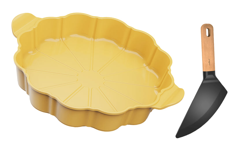 Plat à tarte Cookut Le Formidable avec coupe-tarte mangue - Édition limitée 2026