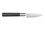 Coffret 3 couteaux Kai Wasabi Black : Universel 10cm et 15cm et Santoku 16,5cm