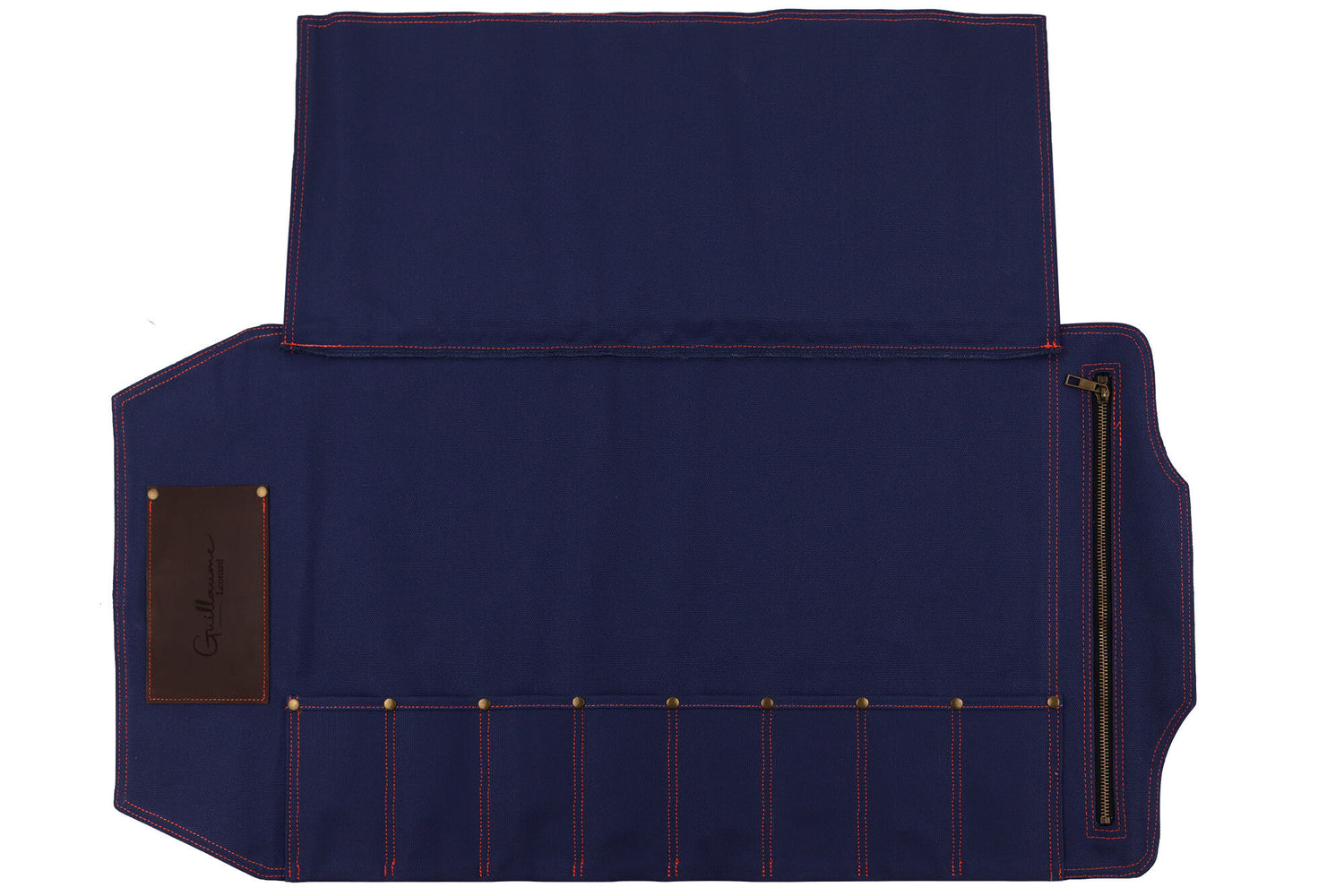 Mallette de couteaux vide Guillaume Léonard 8 places bleue