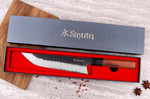 Couteau sakimaru Sayuto Séquoia San Mai martelé 20cm