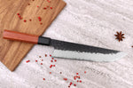 Couteau sakimaru Sayuto Séquoia San Mai martelé 20cm