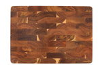Planche à découper Wusaki bois d'acacia damier pieds antidérapants 40 x 28,5 x 2,5cm