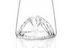 Verre à spiritueux long Alaskan Maker Topographic Canigou en verre cristallin
