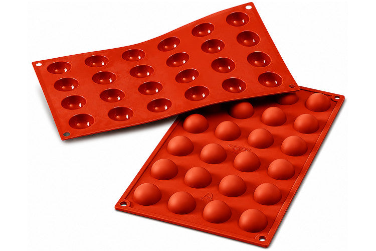 Moule en silicone professionnel Silikomart Silicon Flex 300x175mm 24 demi-sphères 3cm