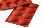 Moule en silicone professionnel Silikomart Silicon Flex 300x175mm 8 pomponnettes 6cm