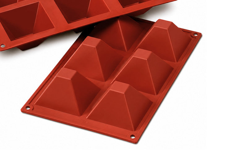 Moule en silicone professionnel Silikomart Silicon Flex 300x175mm 6 pyramides