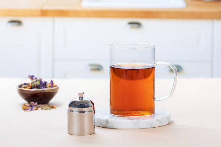 Infuseur à thé Cristel avec support en inox 4,5cm