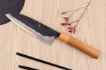 Couteau santoku 16,5cm japonais artisanal Kouki Hashimoto BS2