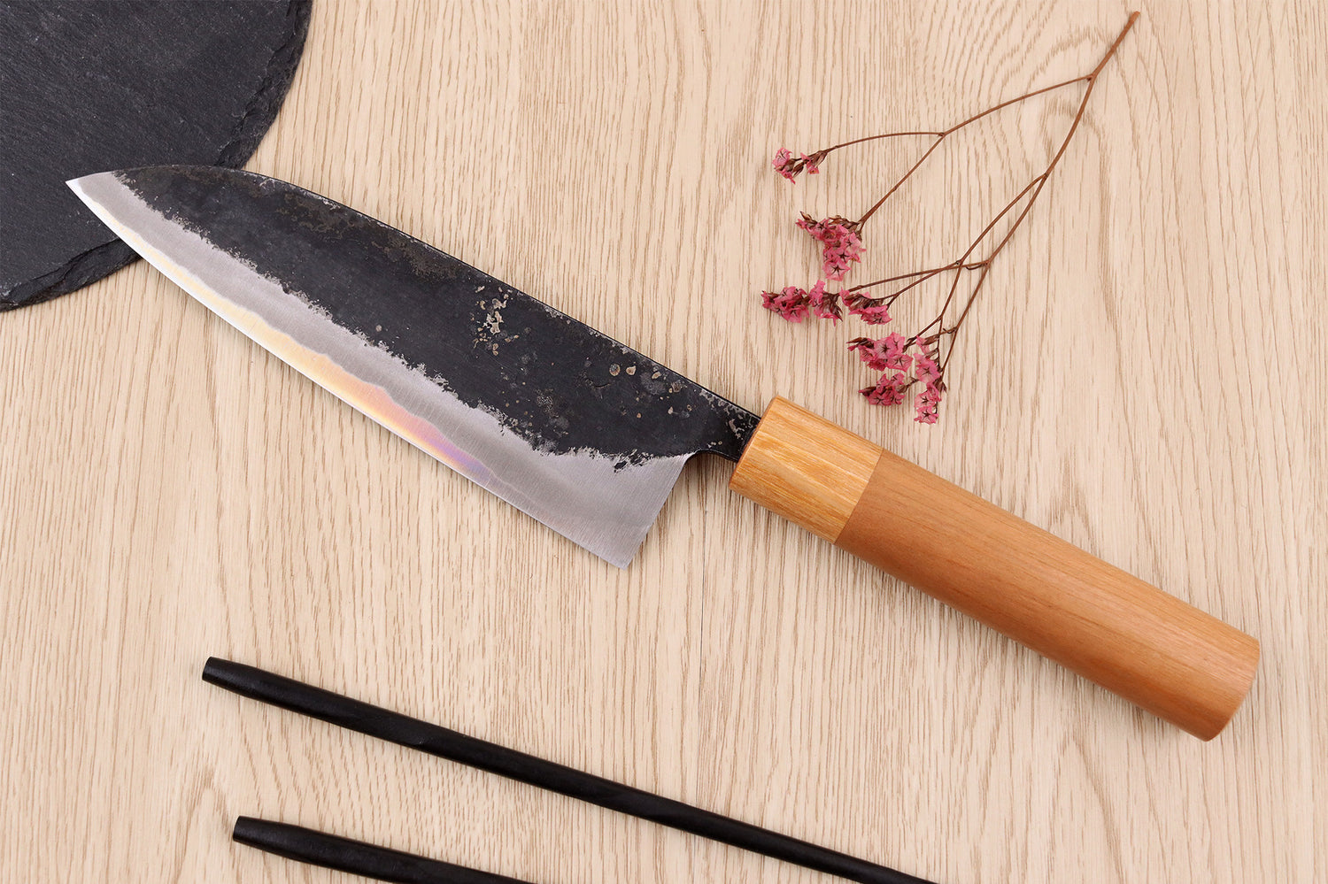 Couteau santoku 16,5cm japonais artisanal Kouki Hashimoto BS2