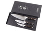 Coffret 3 couteaux Fukito Ebène X50 Chef + Universel + Office