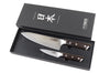Coffret 2 couteaux Fukito Ebène X50 Chef + Office