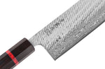 Couteau nakiri 16,5cm japonais artisanal Wusaki Nawame AUS10 damas