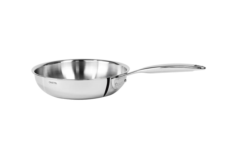 Poêle sautoir Cristel Castel'Pro en acier inoxydable 18/10 5 ply - 16cm - 18cm