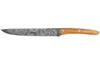 Couteau tranchelard Deejo Floréal 20cm manche en bois d'olivier