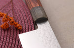 Couteau kiritsuke 20cm japonais artisanal Hado Shiosai VG10 manche bois de pakka
