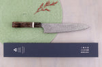 Couteau de chef 23cm japonais artisanal Nigara Hamono Anmon Damascus SG2
