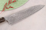 Couteau de chef 23cm japonais artisanal Nigara Hamono Anmon Damascus SG2