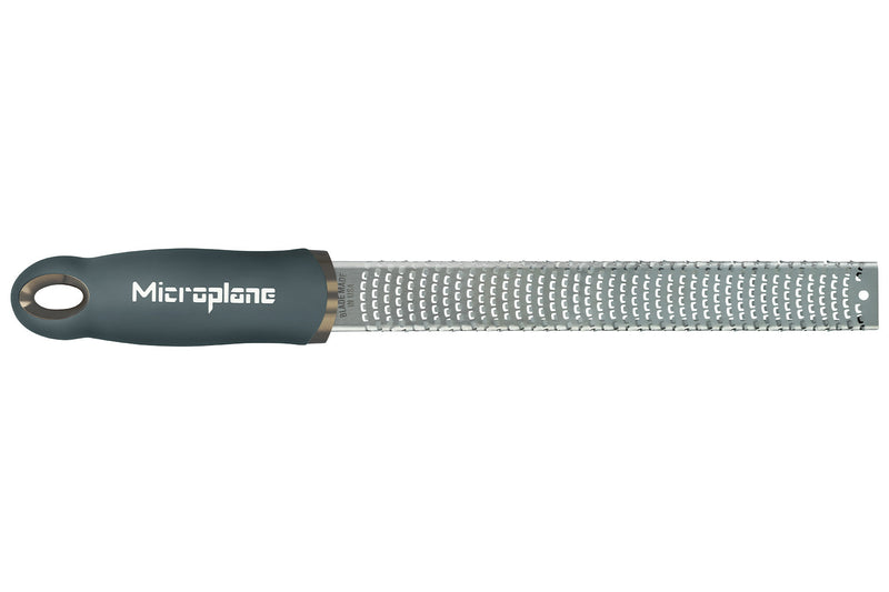 Râpe-zesteur Microplane Premium Classic Gris Orage - 20,3cm