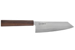 Couteau santoku kiritsuke 17,5cm japonais artisanal Wusaki Hikari SLD manche bubinga