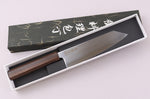 Couteau santoku kiritsuke 17,5cm japonais artisanal Wusaki Hikari SLD manche bubinga
