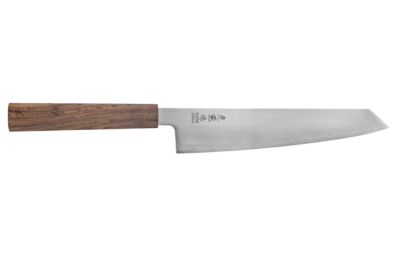 Couteau sujihiki kiritsuke 20cm japonais artisanal Wusaki Hikari SLD manche bubinga