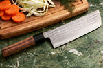 Couteau nakiri 16,5cm japonais artisanal Yu Kurosaki Kokusen AS martelé