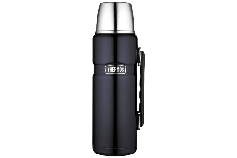 Bouteille Thermos® King inox double paroi + tasse et poignée- 1.20L