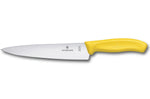 Couteau à découper manche jaune lame inox 19cm Victorinox 6.8006.19L8