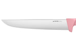 Couteau de boucher Fischer Creative Chef 30cm manche surmoulé rose