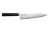 Couteau de chef gyuto 21cm japonais artisanal Hatsukokoro Kaijin BS2 ébène