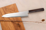 Couteau de chef gyuto 21cm japonais artisanal Hatsukokoro Kaijin BS2 ébène