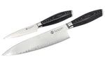 Coffret 2 couteaux Hakami Ajisai San Maï office + chef