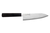 Couteau santoku 17cm japonais artisanal Hatsukokoro Kaijin BS2 ébène
