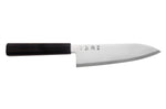 Couteau santoku 17cm japonais artisanal Hatsukokoro Kaijin BS2 ébène