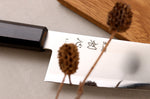 Couteau santoku 17cm japonais artisanal Hatsukokoro Kaijin BS2 ébène