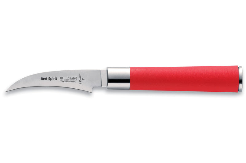 Couteau à éplucher DICK Red Spirit acier inoxydable 7cm manche rouge