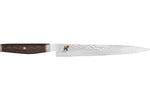Couteau à trancher japonais Miyabi 6000MCT lame martelée 24cm + manche en Pakka