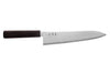 Couteau de chef gyuto 24cm japonais artisanal Hatsukokoro Kaijin BS2 ébène