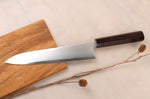 Couteau de chef gyuto 24cm japonais artisanal Hatsukokoro Kaijin BS2 ébène