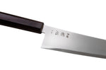Couteau de chef gyuto 24cm japonais artisanal Hatsukokoro Kaijin BS2 ébène