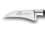 Couteau bec d'oiseau SABATIER Idéal Inox 100% forgé rivets laiton lame 6cm