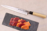 Couteau yanagiba 27cm japonais artisanal Sakai Takayuki Honkasumi pour gaucher