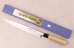 Couteau yanagiba 27cm japonais artisanal Sakai Takayuki Honkasumi pour gaucher
