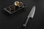 Couteau de chef japonais Miyabi 5000FCD lame 24cm damas 48 couches manche pakkawood