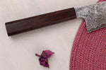 Couteau de chef 21cm japonais artisanal Hatsukokoro Ginga ATS-34 Damas ébène